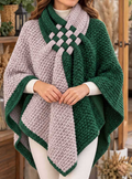 🤲LAST DAY SAVE 49% ⏰Women's Two-tone Woven Knot Knit Poncho